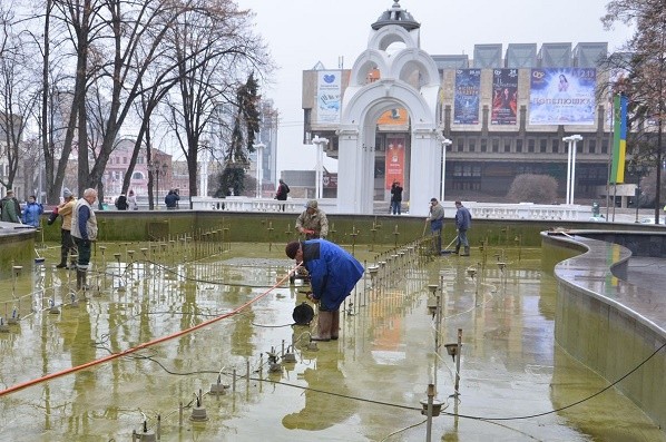 В Харькове закончился сезон фонтанов