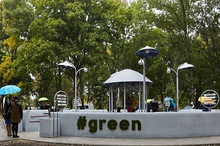 В Молодежном парке открылась зона отдыха «Green zone»