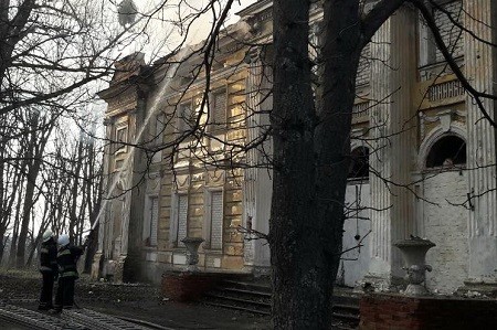 Под Харьковом сгорел памятник архитектуры усадьба Шидловских