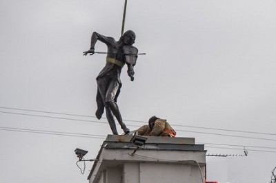 В Харькове появился еще один «Скрипач на крыше»