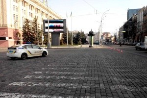 Движение транспорта на площади Свободы ограничено на неделю