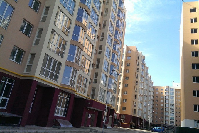 Новостройки на Борщаговке вблизи Киева