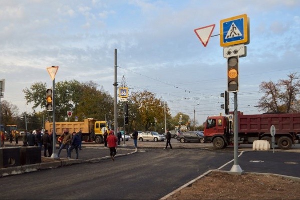 Перекресток перед Велозаводским мостом благоустроят в течение 2-х недель