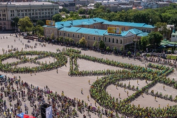 «Велодень-2019» в Харькове: флешмоб, велопарад и фестиваль райдер-культур